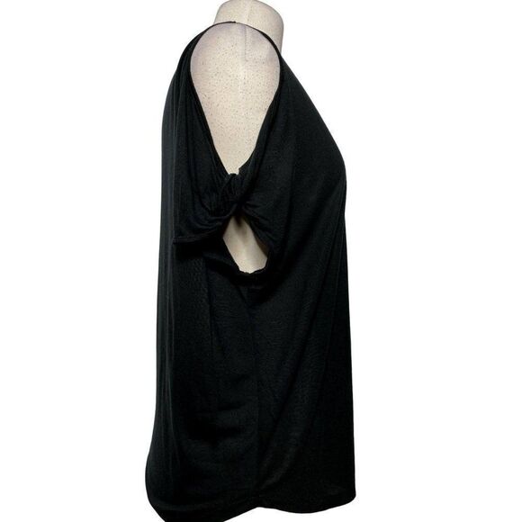 Rag & Bone Black Jean Split Sleeve Pullover Top - Picture 3 of 6